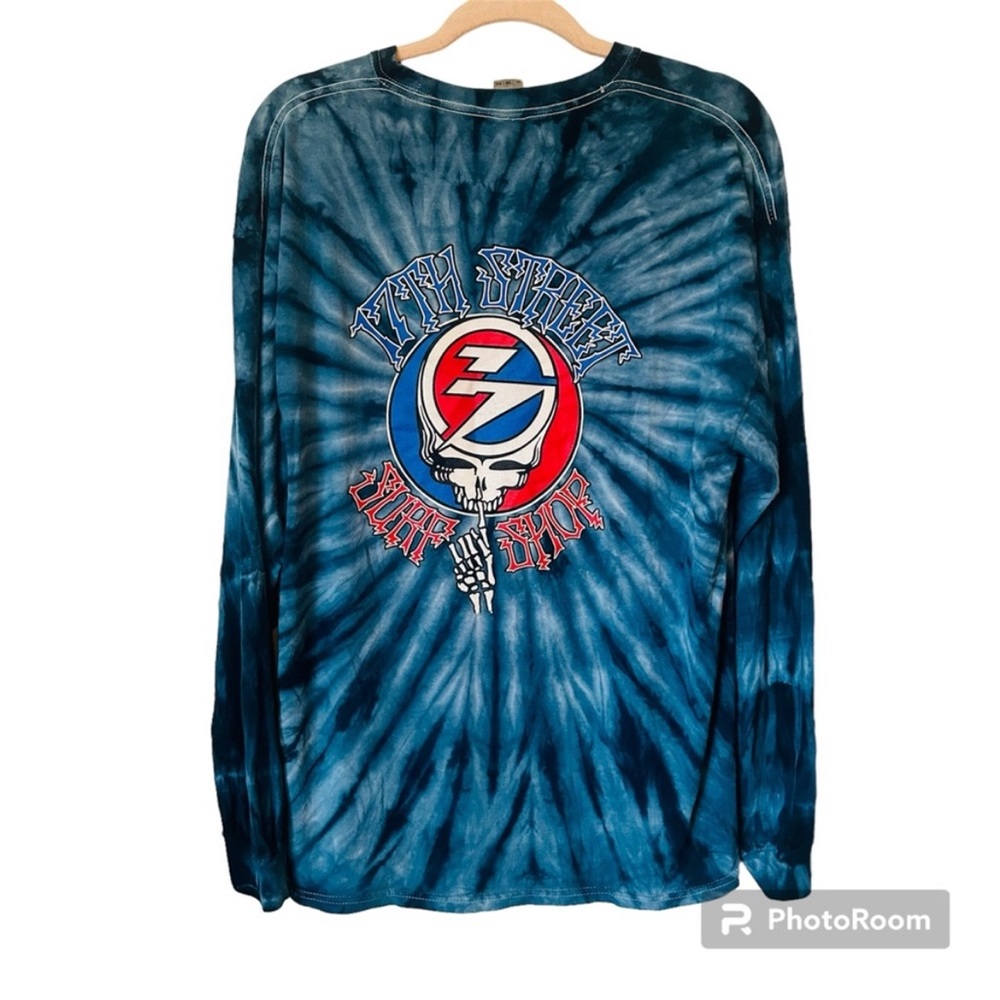 Vintage Gildan Grateful Dead Blue Cotton Tie Dye17th Street Surf Shop XL